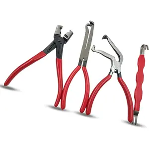 Electrical Disconnect Pliers for  4- - Electrical Connector Disconnect Tool Set, Automotive Plug Connector Separator  & Hose Clamp Pliers (Straight+60 )