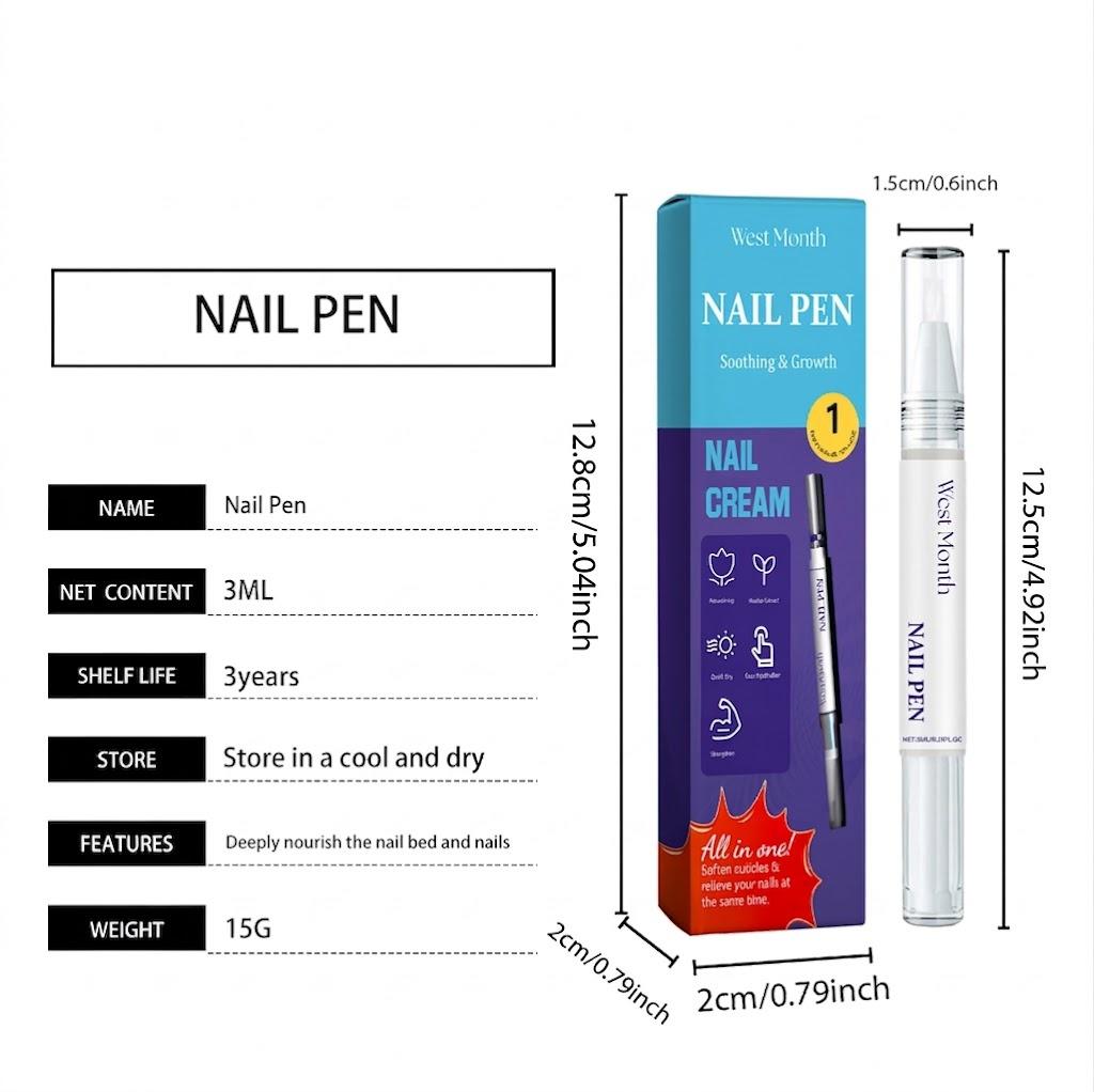 Nourishing Nail & Cuticle Care Pen - Hydrates, Strengthens & Smooths Dry Nails