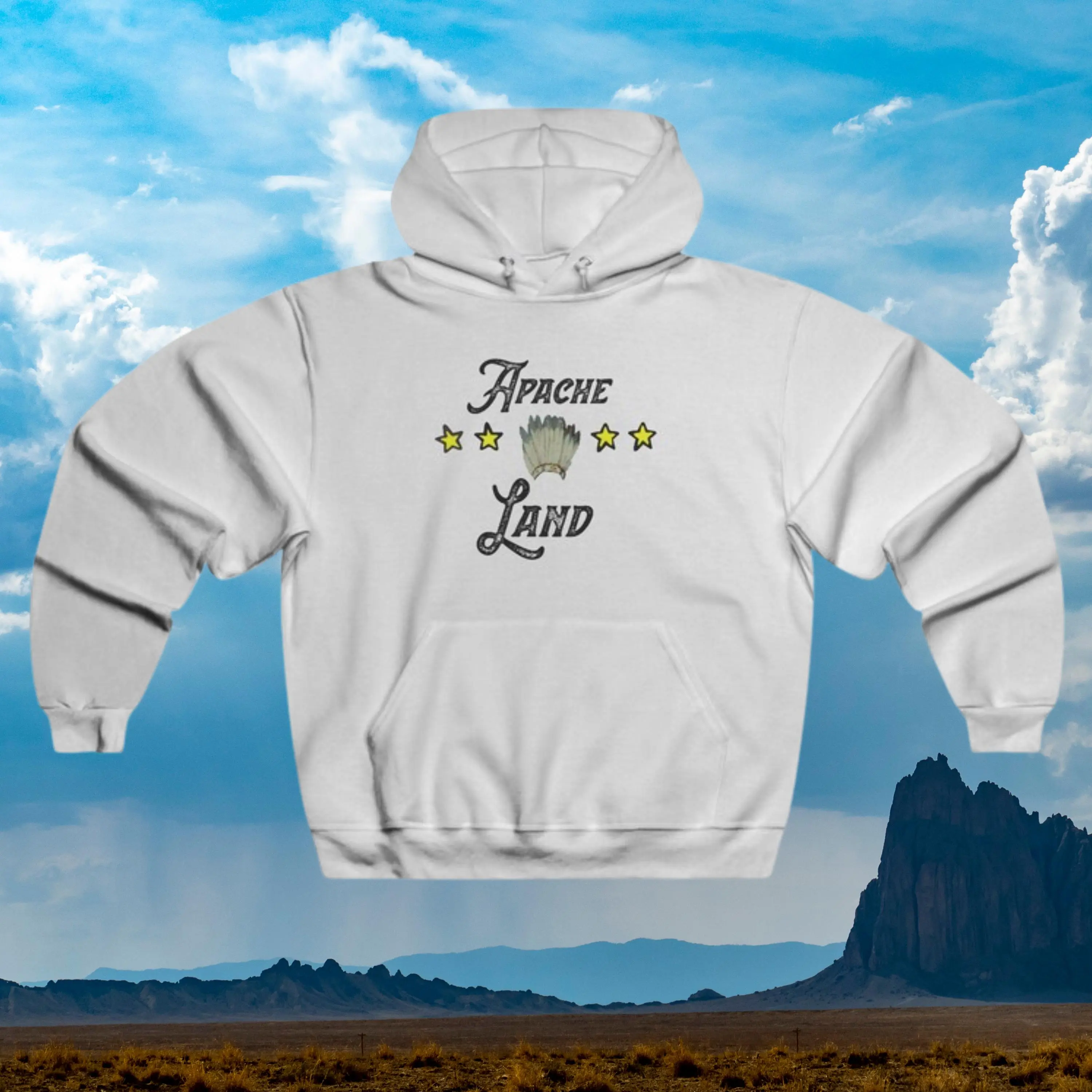 Apache Tribe Stars Hoodie  - Honoring First Nations, Inuit, Native American Indigenous Cultures