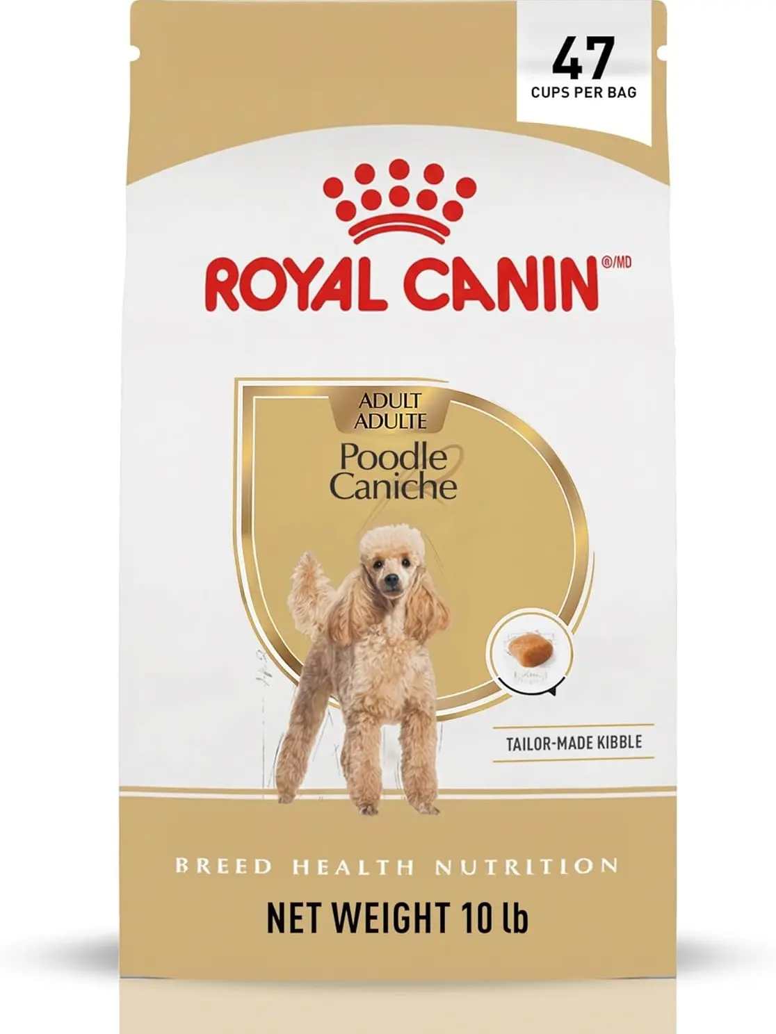 Royal Canin Breed Health Nutrition Poodle Adult Dry Dog Food, 10 lb Bag