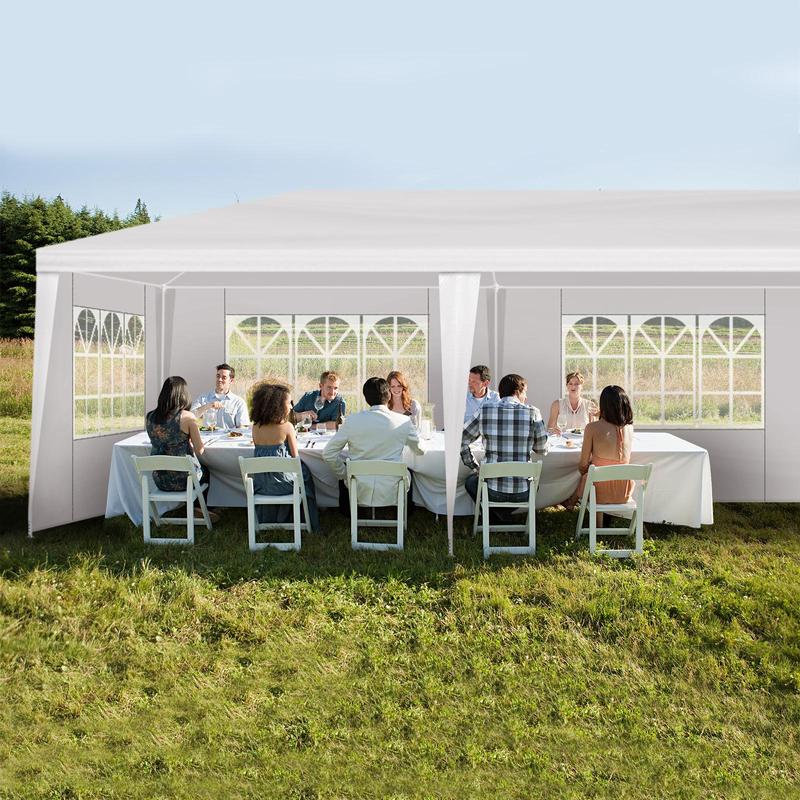 Outdoor Canopy 10 x 10/20/30ft, Party Tents with Removable Sidewalls, Gazebo Shelter for Parties, Outside Waterproof Wedding Canopies