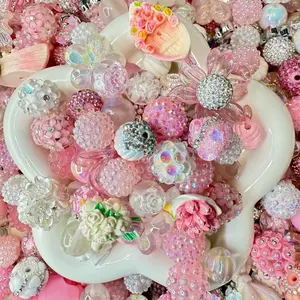 DIY Craft Bead Mix Assorted 300ml for Jewelry Making & Creative Projects Including Flowers & Fancy Beads Perfect for Enthusiasts