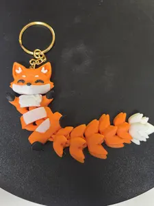 3d printed fox keychain