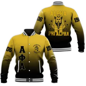 Alpha Phi Alpha 1906 Baseball Jacket, College Fraternity Jacket, Unisex Baseball Jacket, Varsity Style Sport Coat