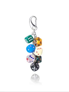 Dice Design Keychain, Cute Dice Charm Keychain for Women & Men, Fashion Accessories for Daily Use, Trendy All-match & Exquisite Keychain for Birthday Gift, Keychain for Bags