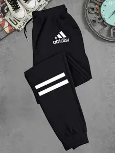 Men's Original Design Sports Sweatpants, Pocketed Tennis Training Pants, Micro-Stretch Polyester, All Seasons, Running & Casual Wear, Sports Bottoms