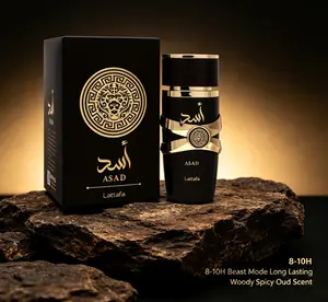 Lattafa Asad | Luxury Viral Arabian Men Perfume | Smoky Woody Spicy Oud Notes | Elite Masculine Signature Scent | Magnetic Head Turner | 8-10H Beast Mode Long Lasting 100ml