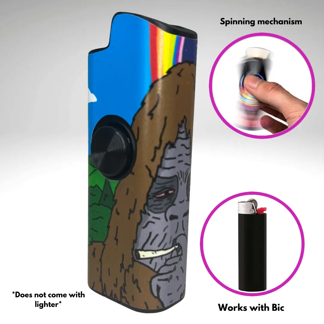 FLKR LYTR Sassy Sasquatch Fidget Spinning Lighter Case Matte Calming  Security Protective Cover for Bic Lighters High Quality Polypropylene -  TikTok Shop