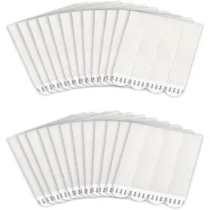 64 Pairs (128 Strips) Medium Heavy Duty Picture Hanging Strips, Hook and Loop Tape, Damage Free Picture Hanger, Waterproof Adhesive Strips for Frame Hanging and Christmas Decorations