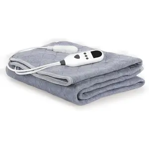 Heated Mattress Pad Mini Twin Size, 31.5" x 63" Electric Mattress Pad with Digital Controller, 9 Heat Settings, 1-6 Hours Auto Shut Off, Fast Heating, Mach