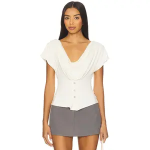 With Jean Sienna Top in White