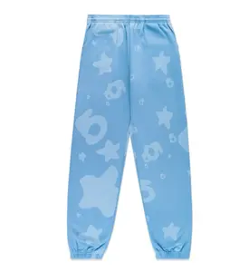 Sp5der Dusty Blue Beluga Discharge Sweatpant