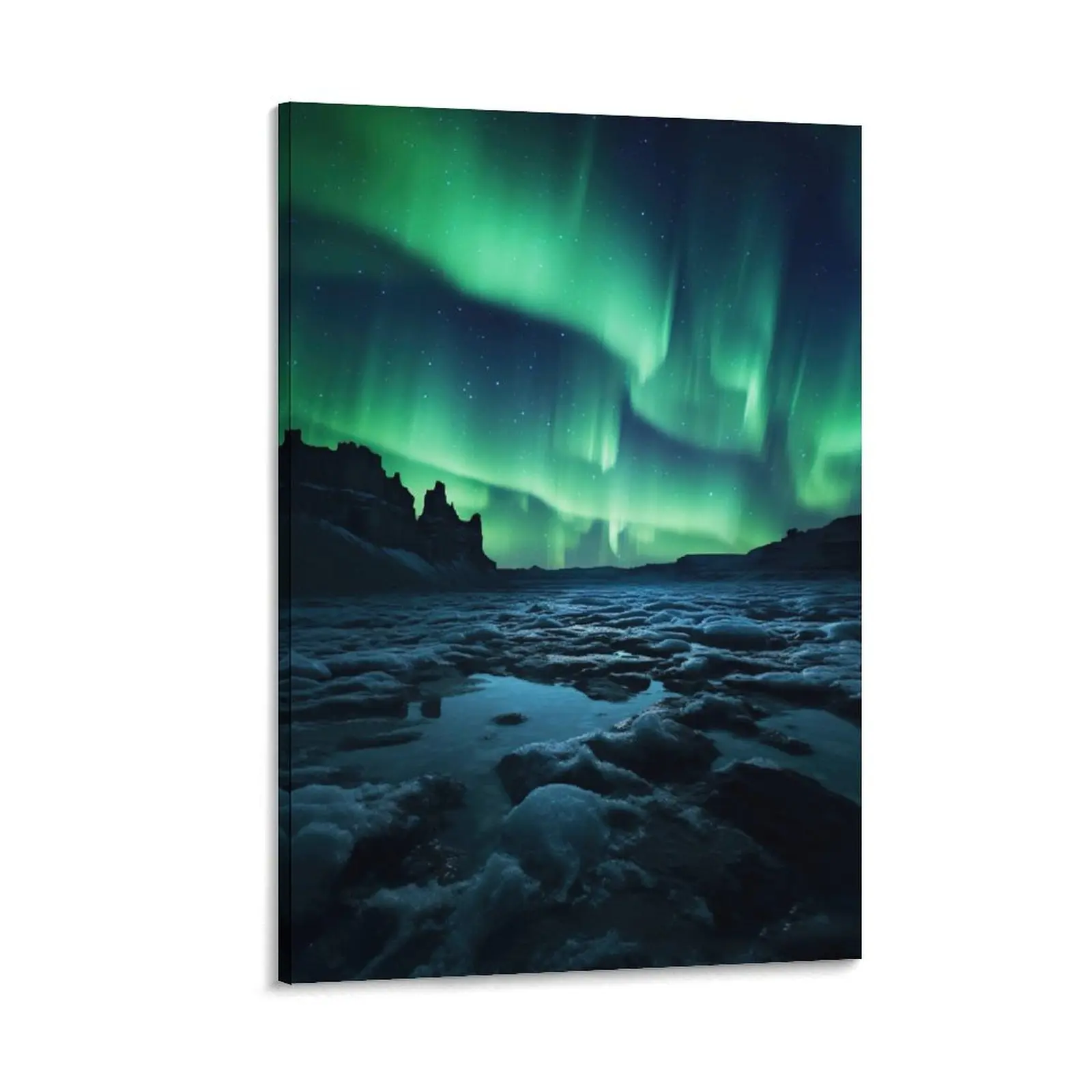 Aurora Borealis Canvas Poster (2) Poster Canvas Wall Art For Bedroom Decor Bar Office Room Decor Gift