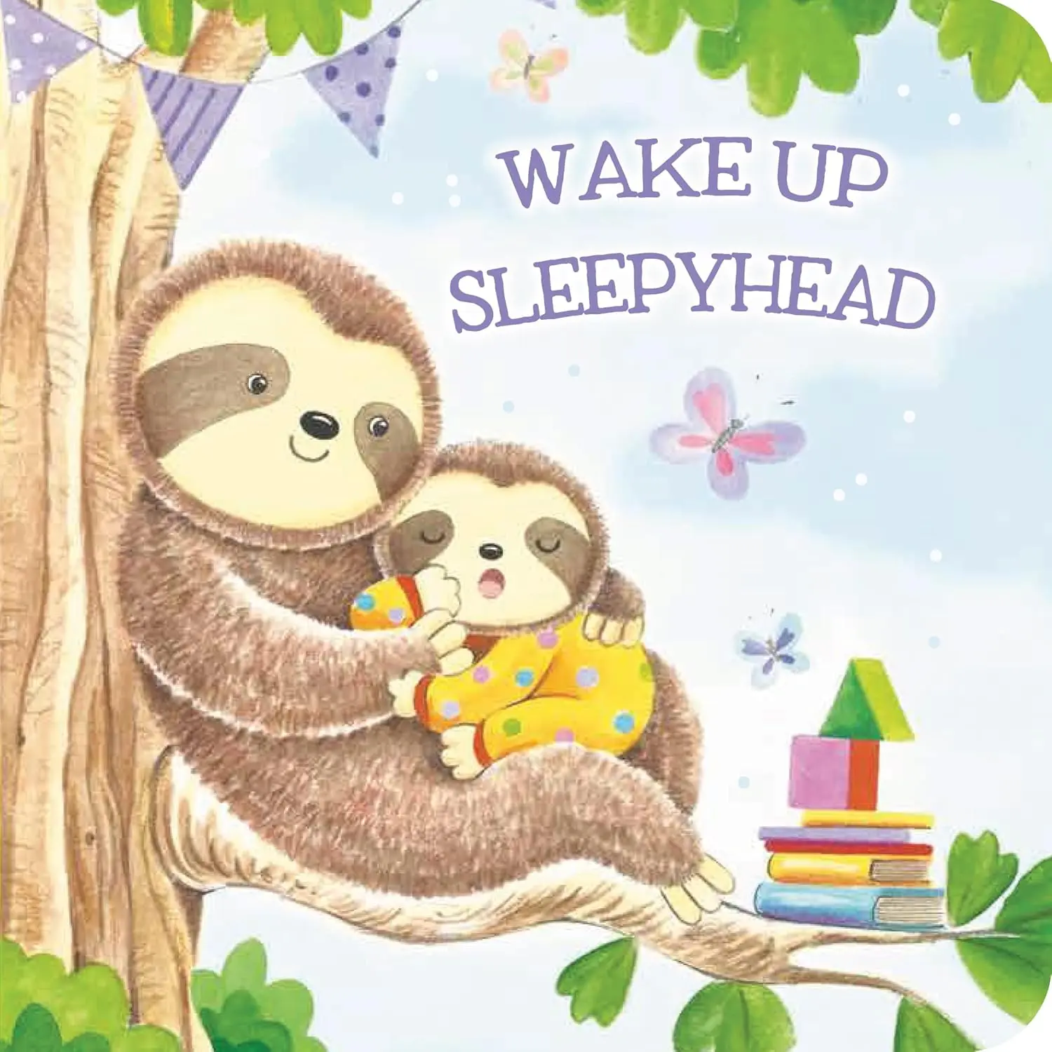 WAKE UP SLEEPYHEAD Toddler Rhymes Illustrated Board Book - 24 Pages, 7x7 in Children's Literature & Art Reading Book