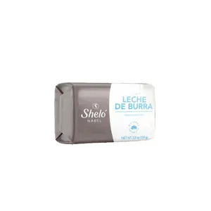 Shelo Nabel Body Facial Body Jabon Leche de Burra - 3/pc de 3.5 oz each