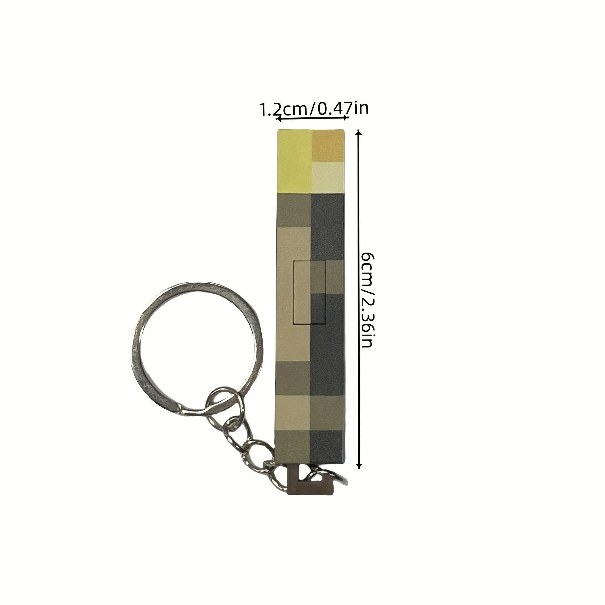 Glowing anime game character keychain-Torch classic design, Creative mini luminous bag ,fashionable plastic pendant suitable for backpacks and gifts-pendant