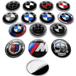 4Pcs 56mm Car Vehicle Wheel Center Hub Caps Emblem Badge Sticker Decals Accessories For BMW M F20 G20 E60 E39 E92 F11 E90 E46 F10 F30 E87 Automobile Decals