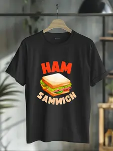 100% Cotton Ham Sammich Ham Sandwich Lover Funny Sandwich T-Shirt