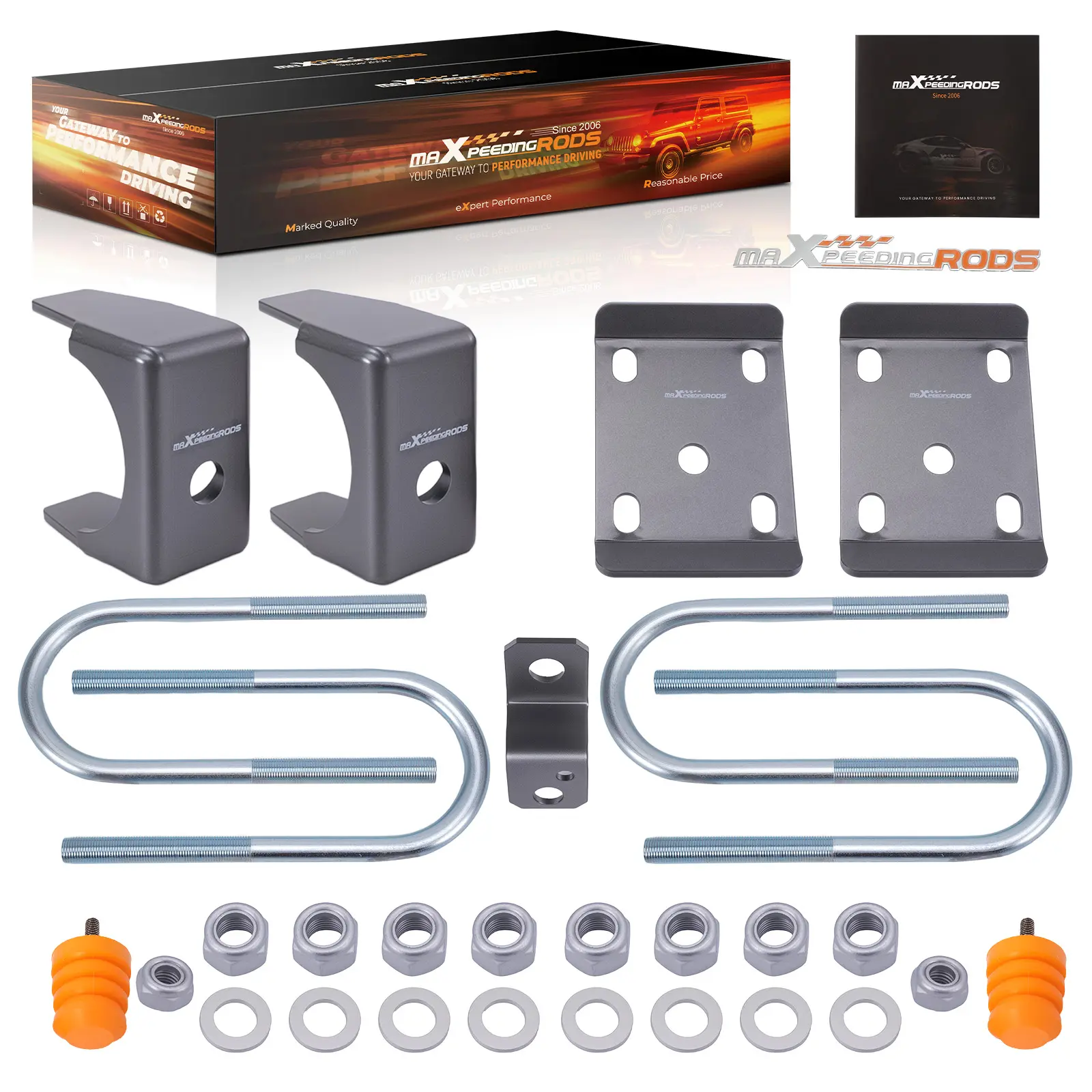 6 Drop Rear Axle Flip Kit Lowering Kit compatible for Ford F-150 1997-2004 Steel
