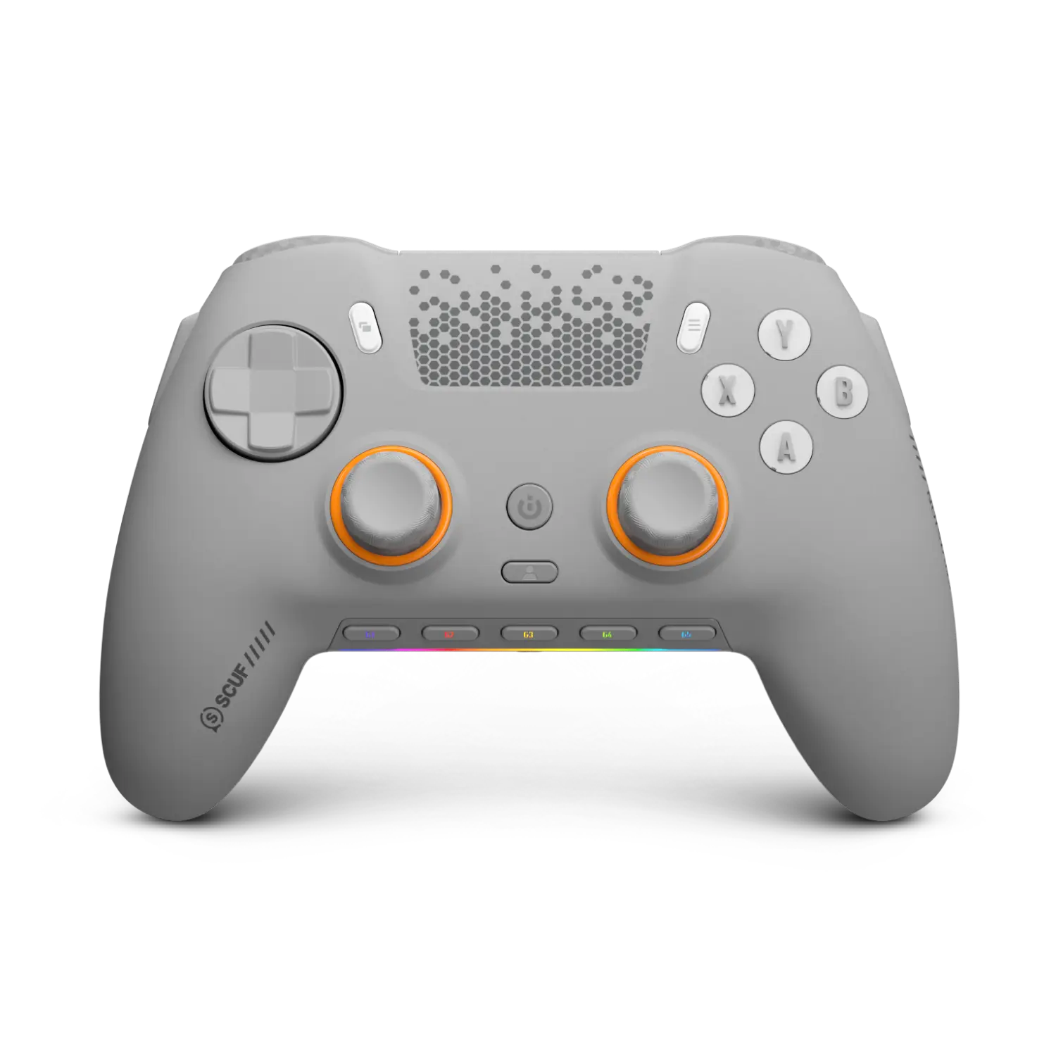 SCUF Envision Pro V2 Hall Effect Gaming Accessory - Light Gray, 4 Customizable Rear Paddles, Hall Effect Thumbsticks, 5 Programmable G-Keys, Mechanical Grip, Durable Cable