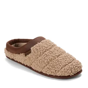 Dearfoams Men's Asher Marled Knit Clog House Slipper