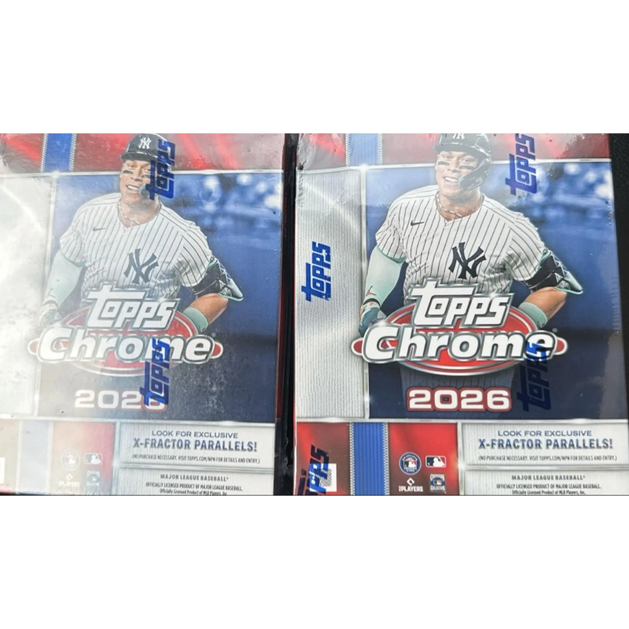 Topps 2026 Chrome Baseball Mega Box- Exclusive X-Fractor Parallels - Major League Baseball Trading Cards