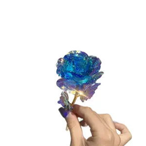 Crystal Blue Rose - Enchanted Forever Rose Mother’s Day Preserved Rose Gifts for Her