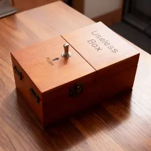 Useless Box Desktop Toy | Stress Relief Gadget | Funny Office Gift