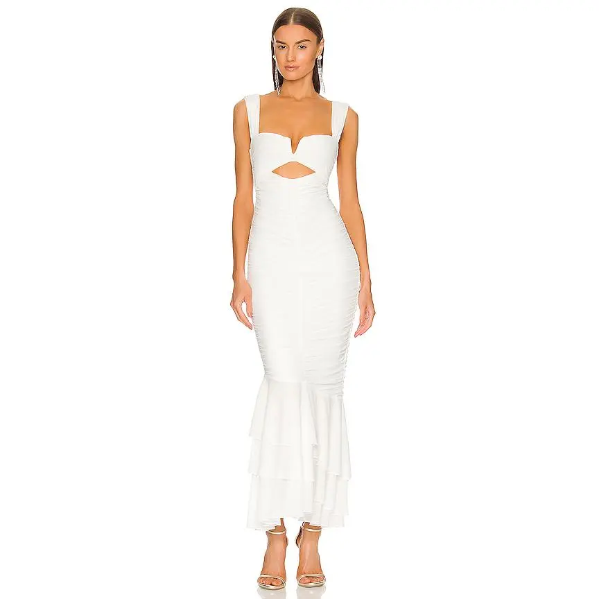 Michael Costello x REVOLVE Hilary Gown in Ivory Michael Costello x REVOLVE Hilary Gown in Ivory