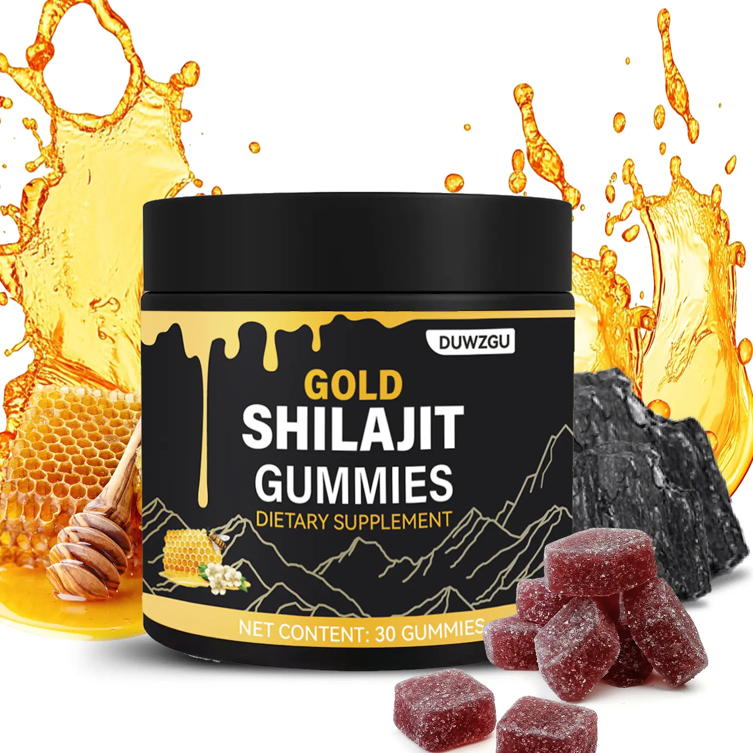 Shilajit Gummies - Organic ManukaHoney - Boosts Energy and Stamina - Sports and Fitness - 30 Gummies Shilajit Gummies - Organic ManukaHoney - Boosts Energy and Stamina - Sports and Fitness - 30 Gummies