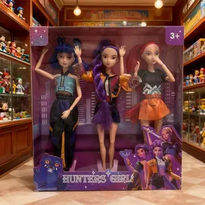 3-Piece Anime Color Box Character Gift Set, Cute Cartoon Dolls, Anime Action Figure, Anime Figures, Perfect Home & Office Decor, Best New Year Gift for Boys & Girls