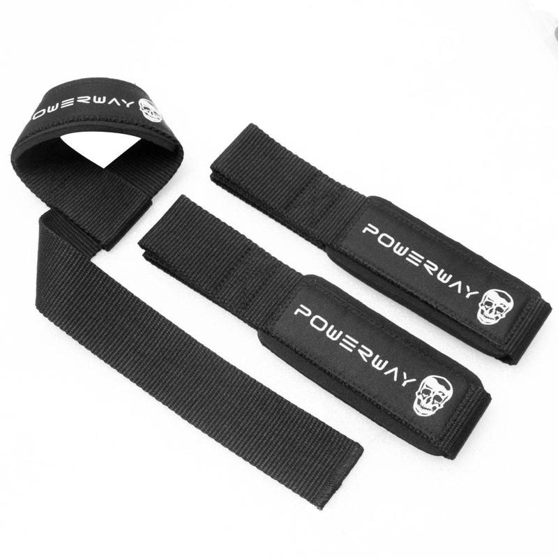 Hand Raise Wristband Weightlifting, Gymnastics, Powerlifting, Squats with Padding, Rubber Material, 18 Inch Cotton Line