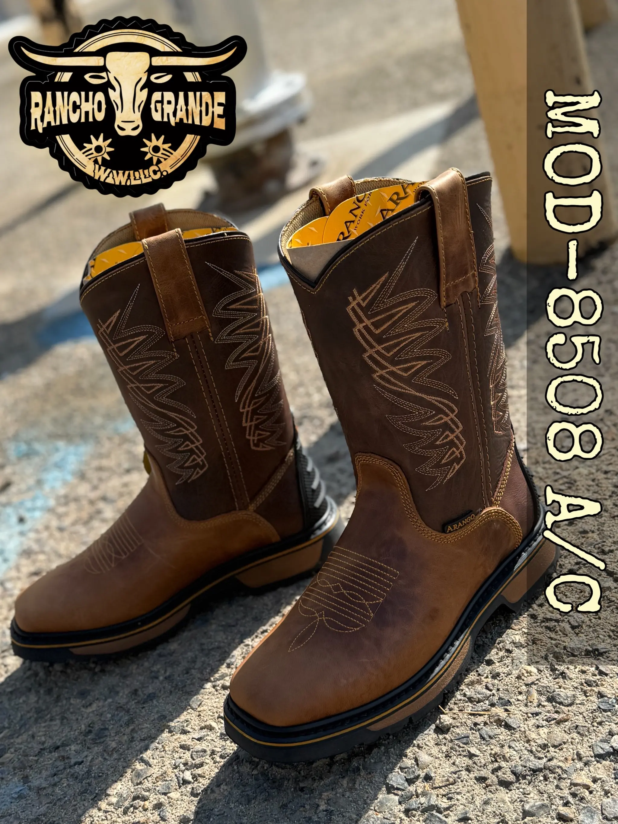 8508 Bota de Trabajo para Hombre resistente a Resbalones idéela para trabajo en techos/ Men's Slip Resistant Work boots roof / Roofing