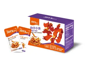 JinZai Deep Sea Fish Snack, Marinated Flavor, Classic Chinese Nostalgic Childhood Treat, 240g (20 Packs)