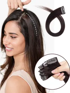 Mini 6 Pieces Clip in Hair Extensions Human Hair 12 Inch & 16 Inch, Invisible Seamless Clips, 30g, 12 Colors, Easy Style, No Trace, Natural Look one piece with one clip in Extensions for Women Daily Use Add Volume Seamless Straight Extensions