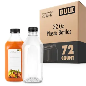 32 Oz Plastic Bottles (72 Pack)
