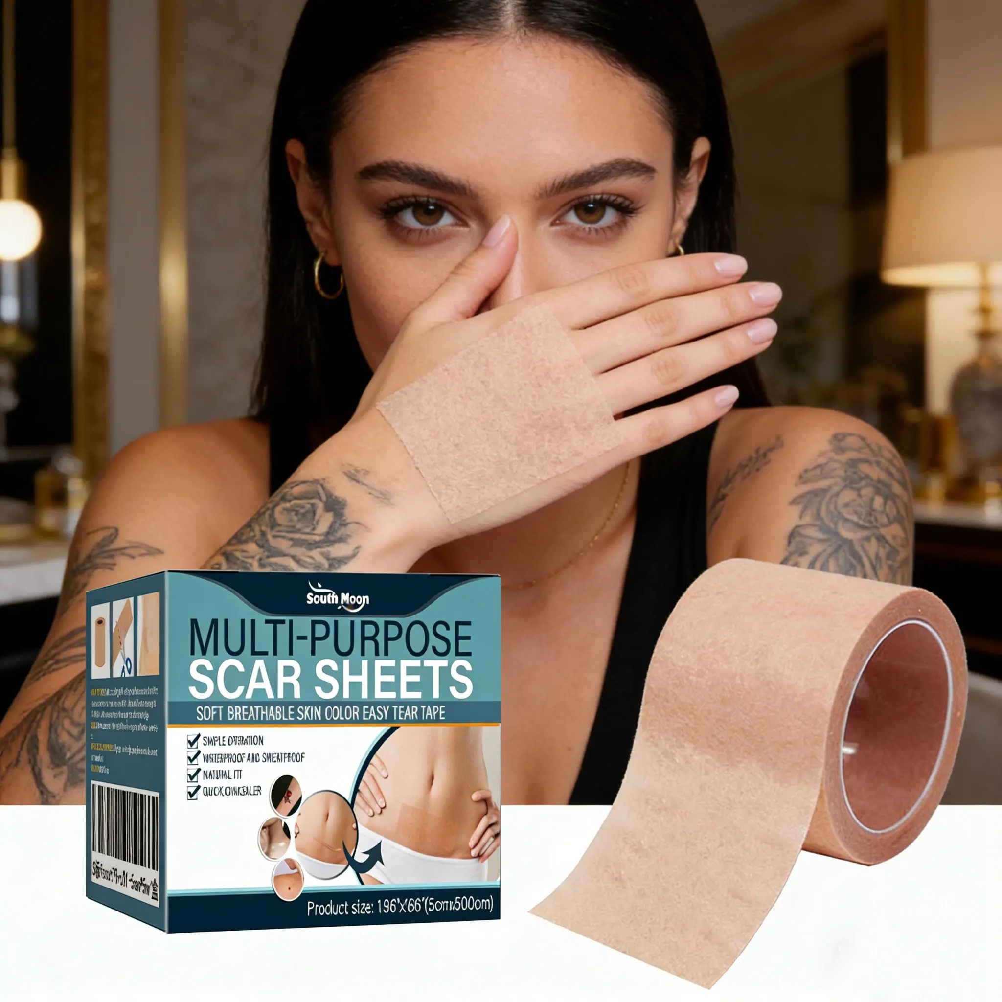 Stain Skin Concealer Patch, Scar Tape, Cover Body Scar Tattoo Spot ...