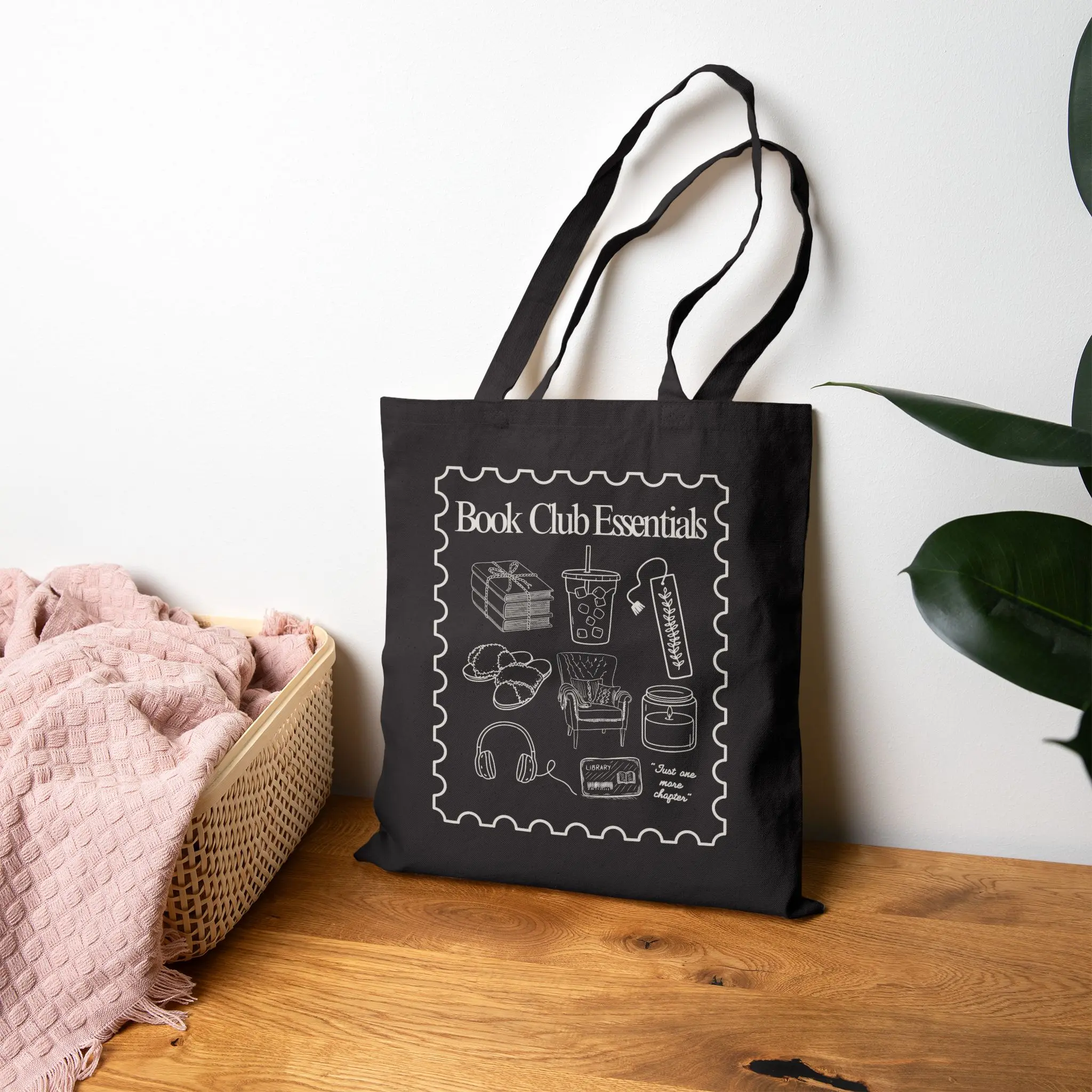 Book Club Essentials Canvas Tote Bag