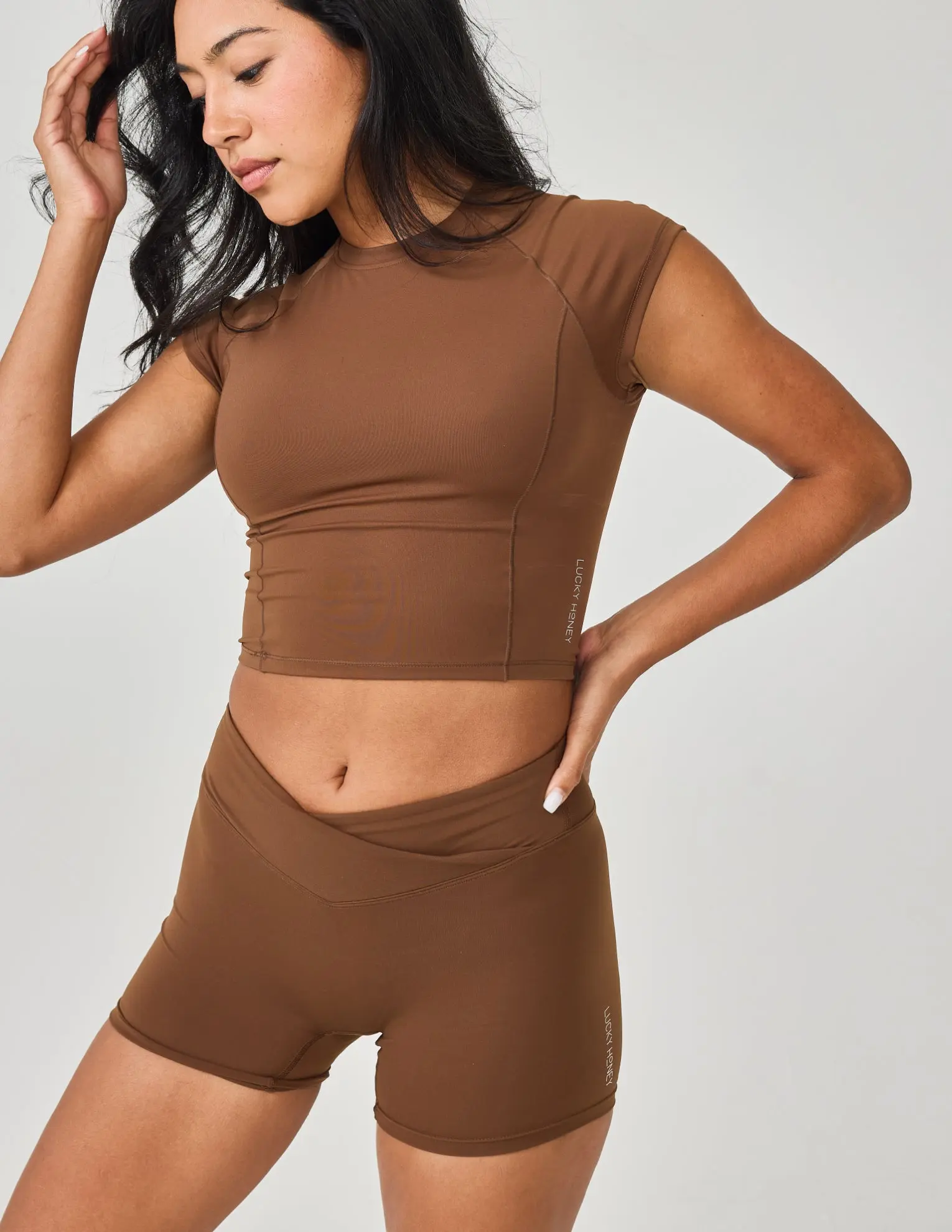 Luxe Compression Crossover Biker Shorts