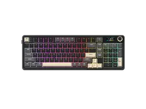 Rosewill NEON S96 Tri-Mode Wireless Gaming Keyboard - Smart Display & Knob, 96% Layout,  Hot-Swap, Software Support, 98 Keys,  RGB, PBT Keycaps & Blue Switches