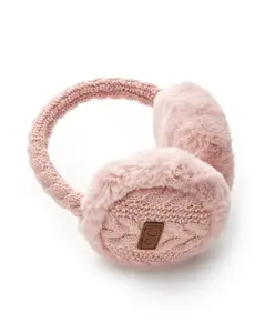 Cable Knit Faux Fur Earmuffs