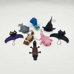 Meshies Flexi Animals – Extra‑Flexible Articulated 3D Printed Fidget Toys (Bat, Seal, Snail, Whale Shark, Otter, Platypus, Axolotl)