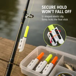 1 Piece, Electronic Fishing Rod Tip Light, Clip On Design with Waterproof Silicone Seal and Inner Sponge Pad, for Outdoor Night Fishing