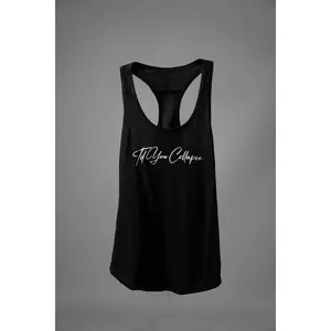 "Til You Collapse" full length racerback tank - Black