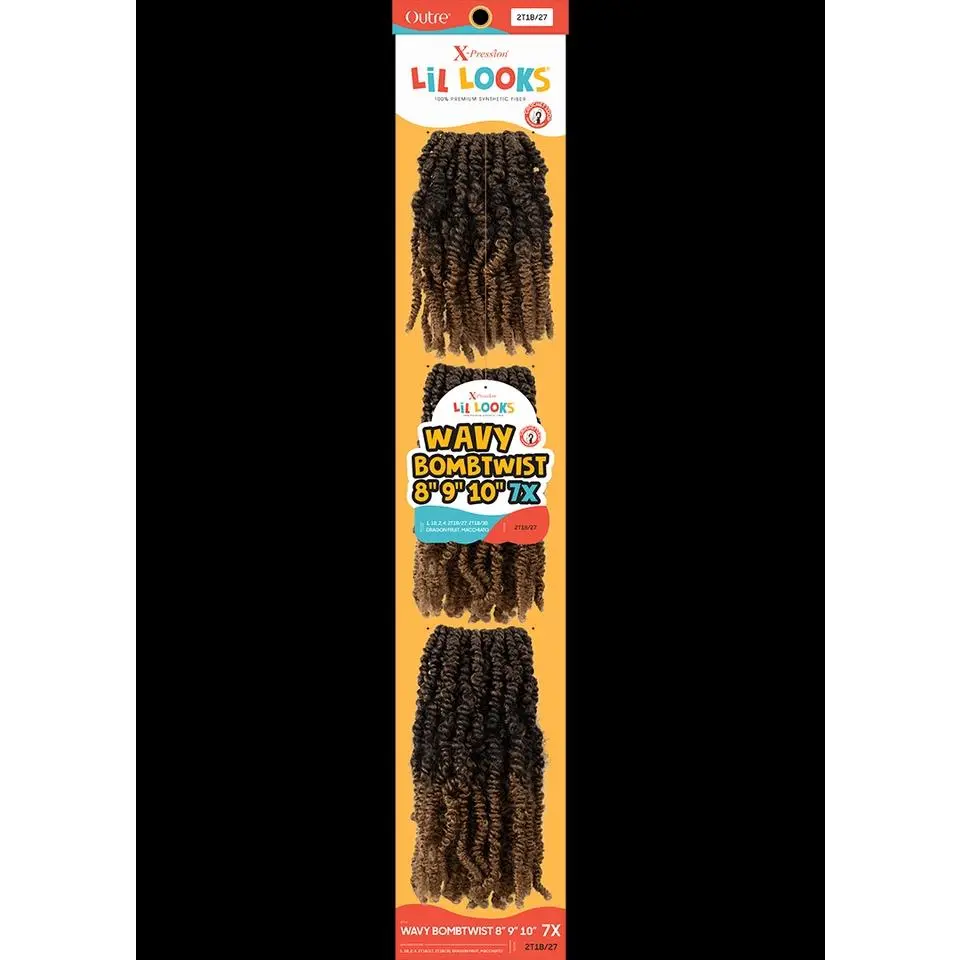 Outre X-Presssion Lil Looks Crochet Loop Braids - WAVY BOMB TWIST 8"9"10" 7X