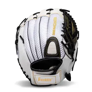 Franklin 12 in. Windmill Black & White PVC Softball Glove