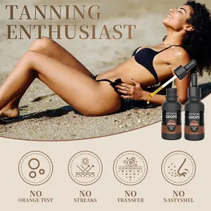 Sunless Tanning Self Tanner 30ML, Natural Nourishing & Moisturizing, No Sun Exposure for Radiant Skin
