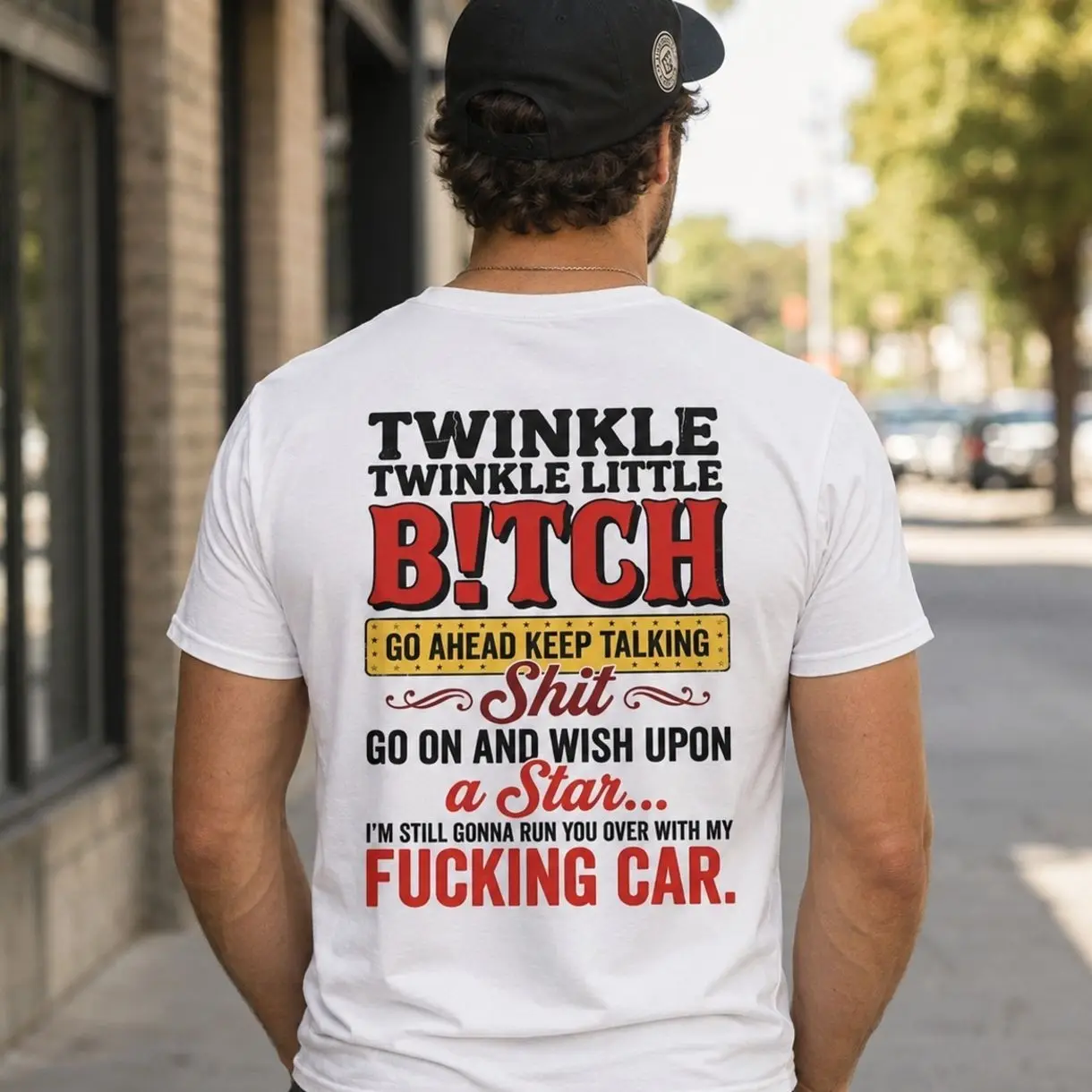 Twinkle Twinkle Little Attitude Graphic T-Shirt, Funny Sarcastic Quote Tee