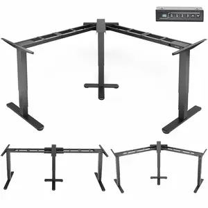 Electric 3-Leg Multi Motor Desk Frame with Memory Controller