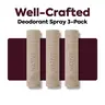 NATIVE Aluminum-Free Deodorant Spray 3-Pack – 3.5 oz, Odor Protection